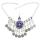 F-0664 Women Colorful Beads Coin Tassel Belly Dance Head Chain Maang Tikka Costume Gypsy Vintage Hair Jewelry