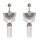 E-5379  Indian Vintage Gold Silver Long Tassel Statement Jhumka Earrings For Women Ethnic Party Jewelry