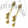 E-5380 Vintage Silver Gold Zamak Long Tassel Rhinestone Statement Earrings For Women Boho Gypsy Indian Jewelry
