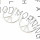 E-5385 Punk Anti-War Peace Sign Hoop Earrings Statement Geometric Round Circle Earrings for Women Jewelry