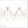 E-5382 Gold Metal big 4 Layers Circle Round Tassel Drop Earrings For Women Party Jewelry Gifts