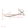 B-0978 Punk style bracelet shiny rhinestone bracelet hard hand back bracelet for women party jewelry gift