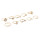 R-1509 10pcs/set New fashion Gold Plated Rhinestone Beads Midi Finger Ring Sets Ethnic Women Girls Rings