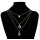 N-7257 Fashion Gold Metal Natural Sea Shell Pendant Necklaces Multilayer Link Chains Necklace For Women Summer Jewelry