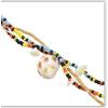N-7259 Fashion Colorful Beads Acrylic Stone Conch Pendant Statement Necklaces for Women Boho Party Beach Jewelry