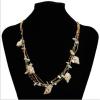 N-7259 Fashion Colorful Beads Acrylic Stone Conch Pendant Statement Necklaces for Women Boho Party Beach Jewelry