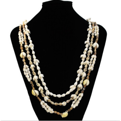 N-7261 Bohemian Natural Shell Conch Pendant Statement Necklaces for Women Boho Party Beach Jewelry