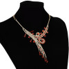 N-7263 New Fashion Full Blue Rinestone Crystal Statement Necklace Earring Bracelet  Jewelry Sets For Women Bridal Party Jewelry