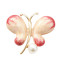 P-0441 Women Pearl Enamel Butterfly Brooches Dress Banquet Party Accessories