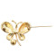 P-0441 Women Pearl Enamel Butterfly Brooches Dress Banquet Party Accessories