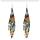 E-5402 Fashion Bohemian Small Resin Beads Tassel Summer Style Drop Earrings Female Wedding Party Jewelry