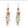 E-5402 Fashion Bohemian Small Resin Beads Tassel Summer Style Drop Earrings Female Wedding Party Jewelry