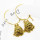 E-5401 Indian Ethnic Silver Gold Bells Circle Hoop Earrings With Birdcage For Women Festival Party Jewelry