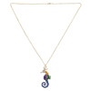 N-7264 New Fashion Gold Chain Rhinestone Hippocampus Pendant  Unique Necklace For Women Party Jewelry