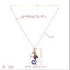 N-7264 New Fashion Gold Chain Rhinestone Hippocampus Pendant Unique Necklace For Women Party Jewelry
