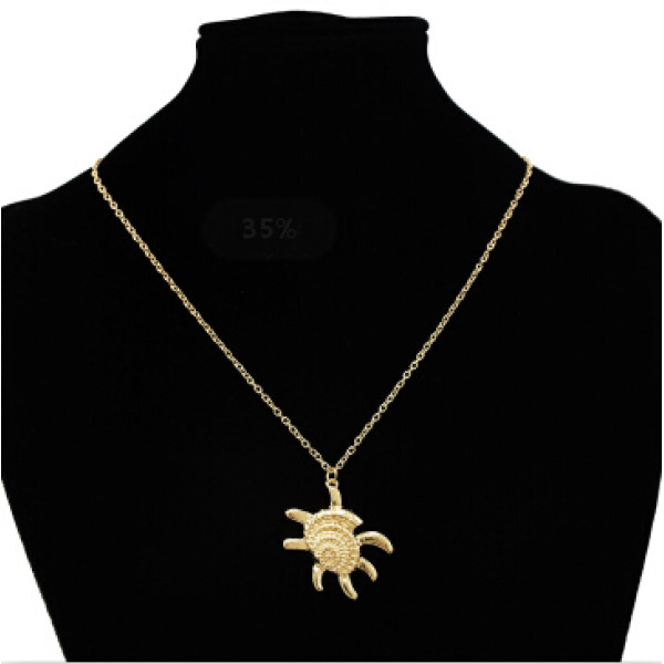 N-7266 4 Styles Women Gold Metal Conch Sea Shell Pendant Necklaces For Girls Party Summer Jewelry