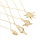 N-7266 4 Styles Women Gold Metal Conch Sea Shell Pendant Necklaces For Girls Party Summer Jewelry