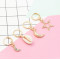 E-5405 2 Styles Bohemian Gold Metal Natural Shell Pendant Moon Star Drop Hoop Earrings for Women Summer Beach Jewelry