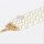 N-7270 Fashion Gold Alloy Faux Pearl Multilayer Necklace Choker For Women Ladies Party Jewelry