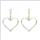 E-5407 New Fashion Acrylic Rhinestone Heart Pendant Drop Earrings For Women Party Jewelry