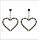 E-5407 New Fashion Acrylic Rhinestone Heart Pendant Drop Earrings For Women Party Jewelry