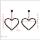 E-5407 New Fashion Acrylic Rhinestone Heart Pendant Drop Earrings For Women Party Jewelry