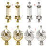 E-5408 Indian Vintage Silver Gold Long Tassel Statement Jhumka Earrings With Birdcage For Women Party Ethnic Jewelry