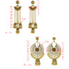E-5408 Indian Vintage Silver Gold Long Tassel Statement Jhumka Earrings With Birdcage For Women Party Ethnic Jewelry