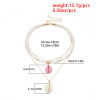 N-7274 Fashion beaded transparent rough alloy necklace shell pendant ladies party jewelry