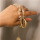 N-7275 MULTILAYER FASHIONABLE TRANSPARENT ROUGH STONE ALLOY NECKLACE COIN PENDANT PARTY JEWELRY