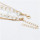 N-7275 MULTILAYER FASHIONABLE TRANSPARENT ROUGH STONE ALLOY NECKLACE COIN PENDANT PARTY JEWELRY