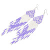 E-5418 Long Tassel Resin Beads Drop Earrings Women's Multilayer Earring for Bride Jewelry Valentine's Day Gift