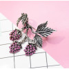 P-0442 2 Color Women Silver Gold Alloy Flower Rhinestone Brooch Pins Shirt Dress Clothes Fashion Accessories