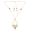 N-7284 Bohemian Natural Sea Shell Pendant Necklaces Earrings Jewelry Sets for Women Summer Beach Gift