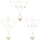 N-7284 Bohemian Natural Sea Shell Pendant Necklaces Earrings Jewelry Sets for Women Summer Beach Gift