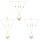 N-7284 Bohemian Natural Sea Shell Pendant Necklaces Earrings Jewelry Sets for Women Summer Beach Gift