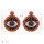 E-5423 Punk beads earrings devil's eye earrings color pendant earrings game peripheral products