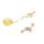 E-5425 Asymmetric Stars Elephant Glass Bottle Fashion Dangle Earrings For Women Wedding Party Jewelry