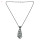 N-2302 N-2260 N-1830 Vintage Silver Turquoise Leaf Pendant Necklace Bohemian For Women Jewelry