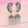 E-5433 Vintage Palace Silver Zamak Hollow Indian Bells Tassel Earrings For Women Jewellry