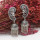 E-5433 Vintage Palace Silver Zamak Hollow Indian Bells Tassel Earrings For Women Jewellry