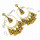 E-5434 Vintage Palace Silver Zamak Indian Bells Tassel Earrings With Birdcage For Women Jewellry