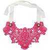 N-1636 Collar Bib Necklace Lace Flower Ribbon Collar Women Girl Clothing Accessories