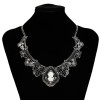N-3580 Necklaces & Pendants Jewelry For Women Vintage Queen Head Crystal Pendant Necklace European Jewelry