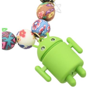 N-3871 Robot Beaded Chain Necklace Acrylic Owl Star Charm Able To Vocalize And Illuminate Good Gift For Children