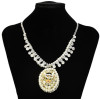 N-3539 Fashion Pearl Crystal Figure Girl Beaded Statement Necklaces for Women Party Jewelry
