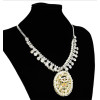 N-3539 Fashion Pearl Crystal Figure Girl Beaded Statement Necklaces for Women Party Jewelry