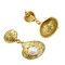 E-5435 Vintage Silver Gold Bronze Metal Shell Pearl Drop Dangle Earrings for Women Beach Party Jewelry