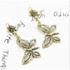 E-5436 Unique Gypsy Antique Gold Silver Metal Long Fringe Drop Earrings For Women Birthday Animal Bee Flower Shape Statement Earring