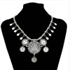 N-5629 Vintage Gold Silver Coin Beaded Statement Necklaces for Women Party Jewelry
